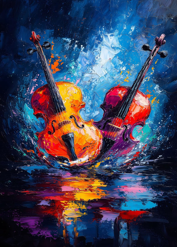 Vibrant Violin Symphony