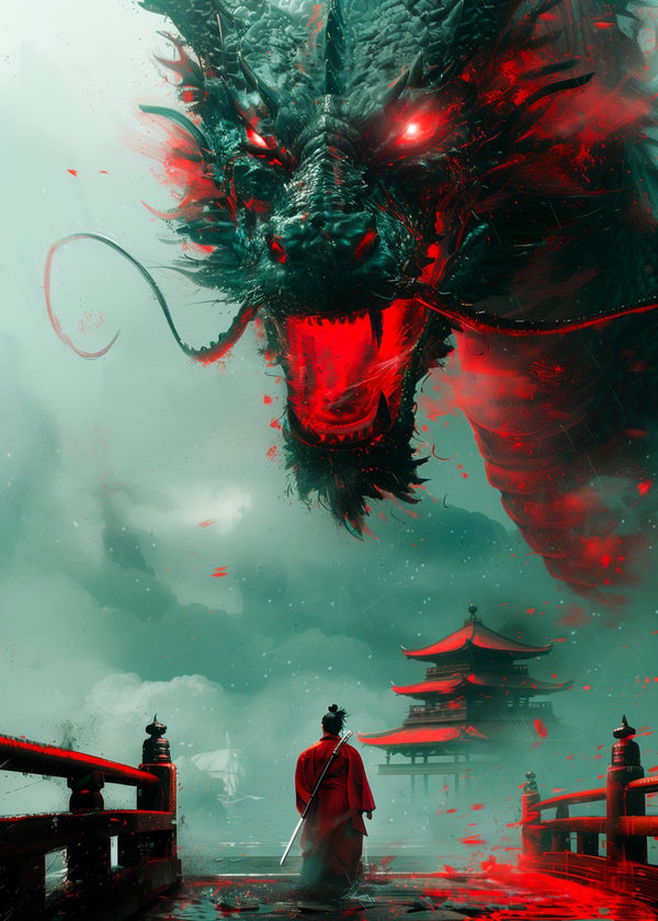 Dragon and Samurai Warrior