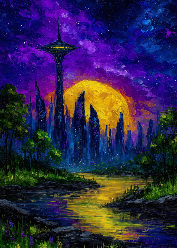 Dreamscape City at Dusk