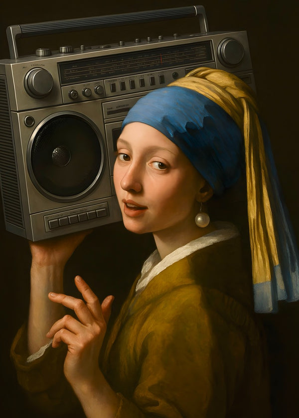 Girl With A Boombox