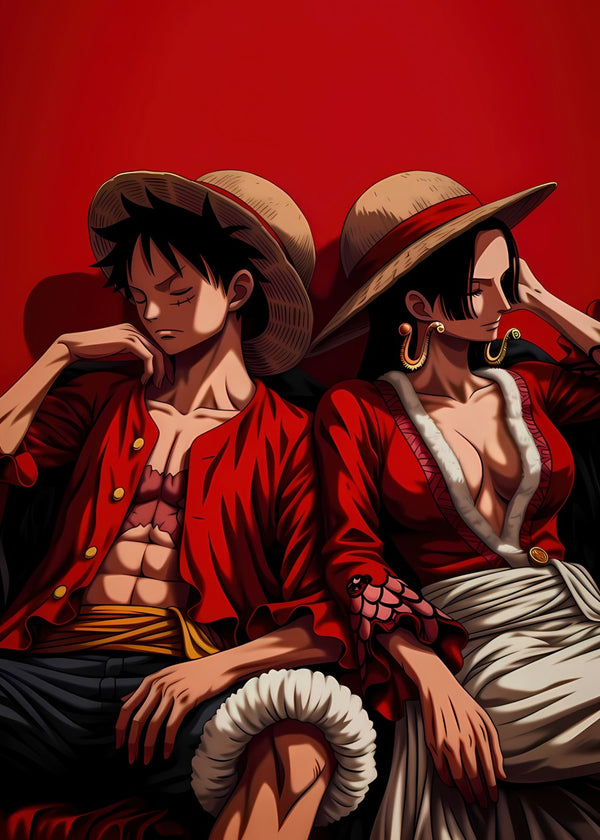 Luffy with Boa Hancock