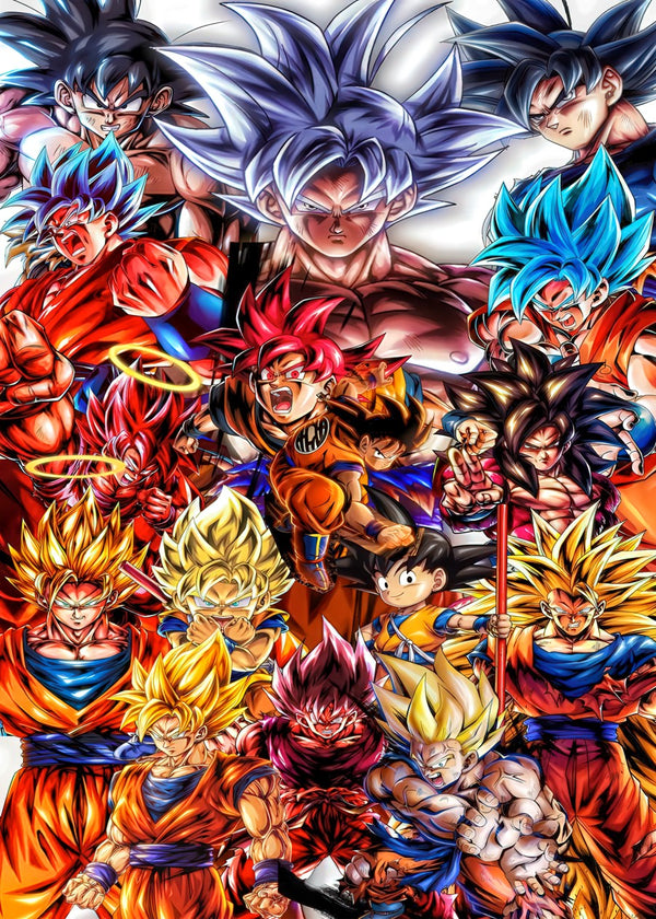 goku dragon ball collage
