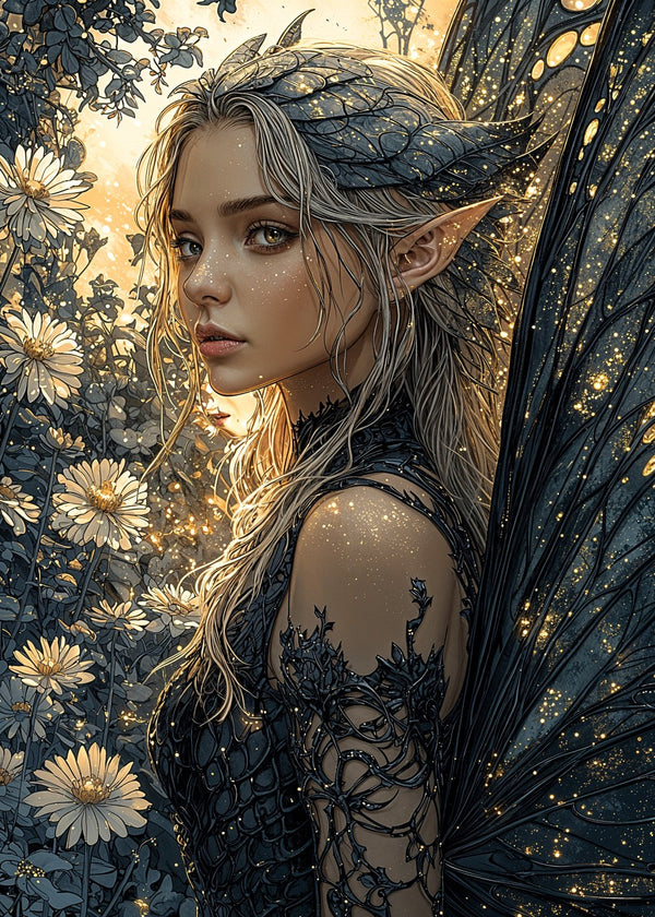 Fairy with Black Wings