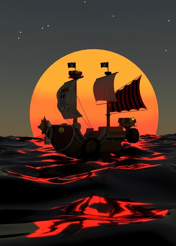 Thousand Sunny Sunset Sail