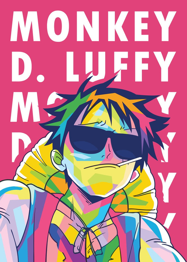 Monkey D. Luffy WPAP Pop Art, One Piece