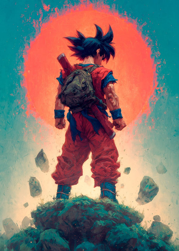 Goku from the back, Dragonball