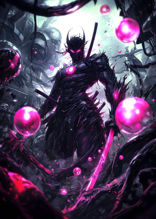 Neon Samurai's Cosmic Battle