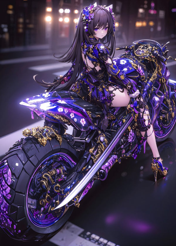 Midnight Blossom Rider