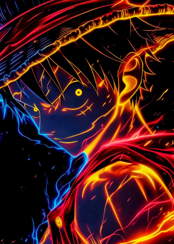 Luffy Glowing Shadow Art