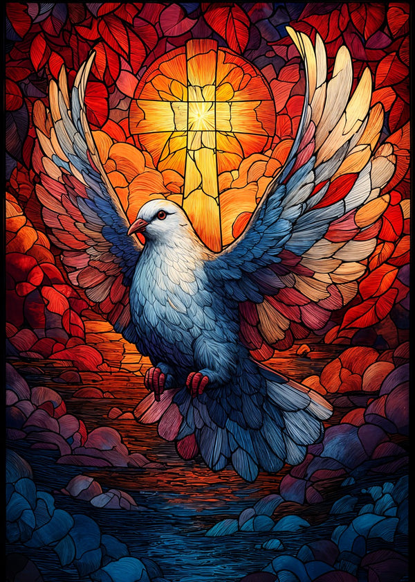 Holy Spirit Stained Glass Dove
