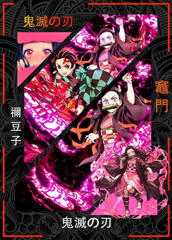 Tanjiro Kamado and Nezuko Kamado, Demon Slayer Kimetsu No Yaiba