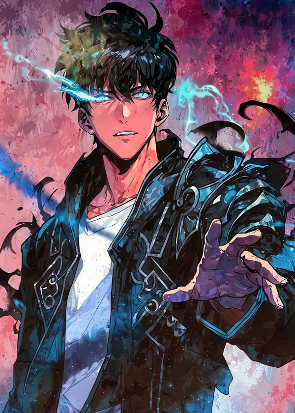 Anime Male Character with Blue