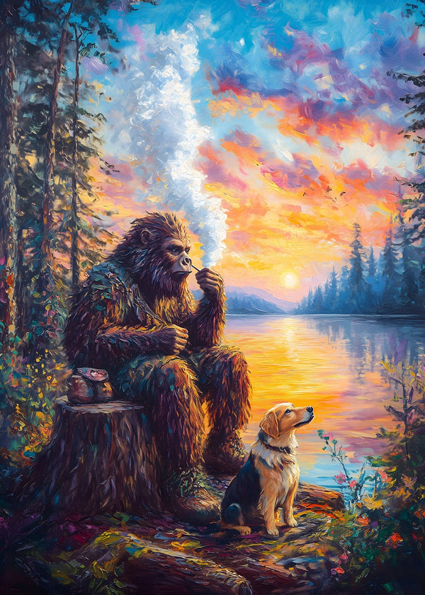 Sunset Serenity with Sasquatch
