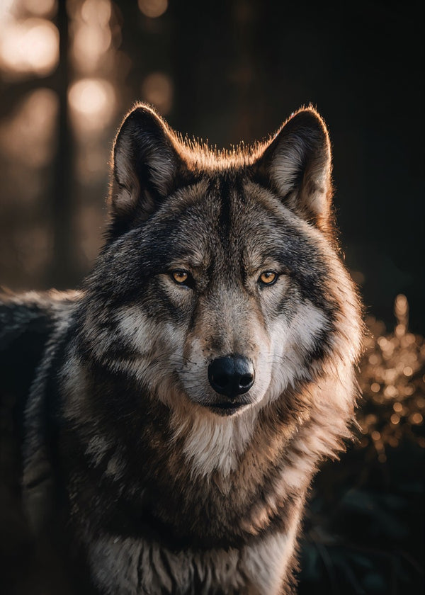 Golden Gaze of the Wolf