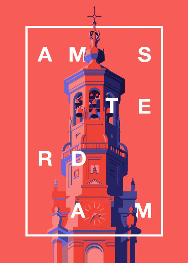 Amsterdam Westerkerk Tower Art