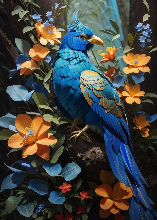 Blue adarna bird