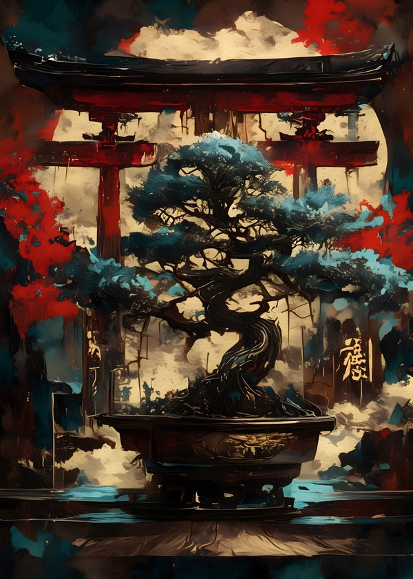 Bonsai Beneath the Torii