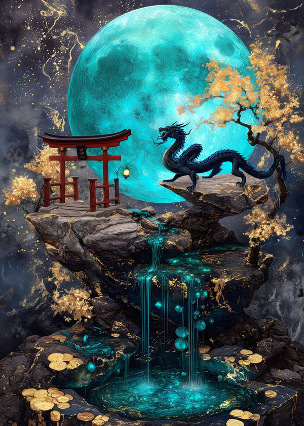Dragon's Moonlit Haven