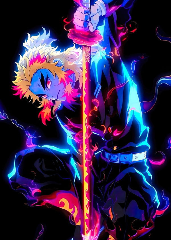 rengoku neon art