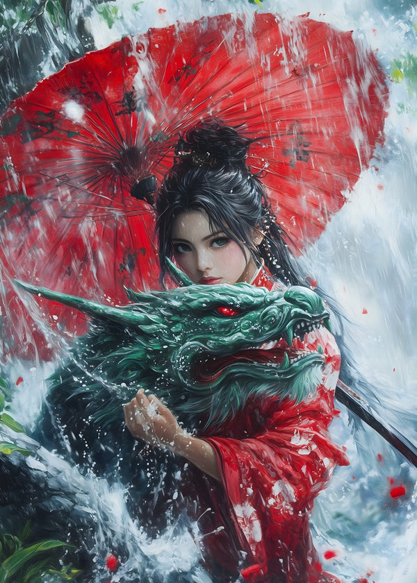 Japanese Girl Guardian of the Celestial Rain