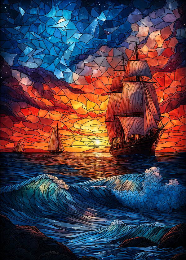 Stained Glass Seascape