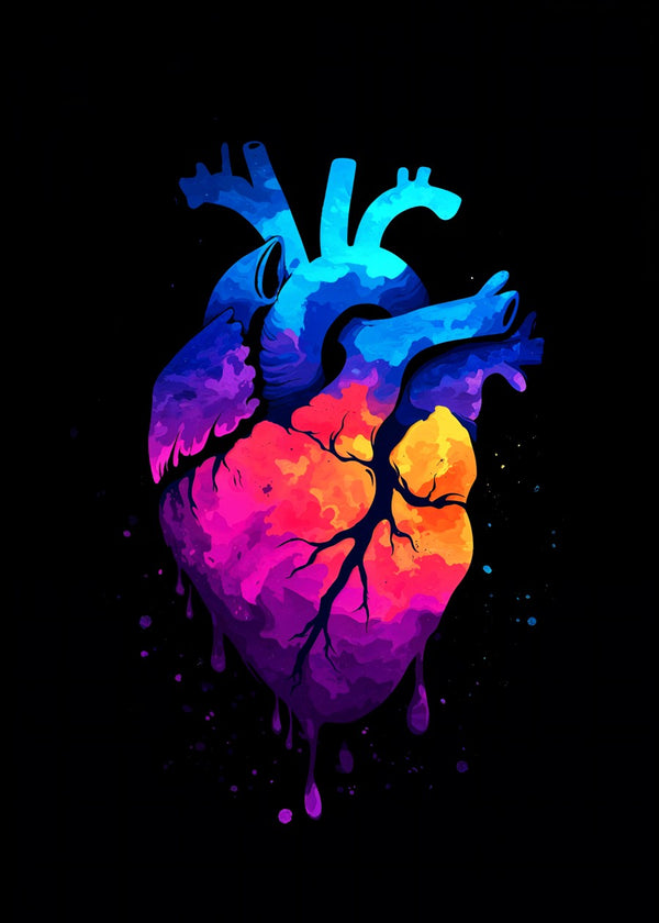 Colorful Human Heart