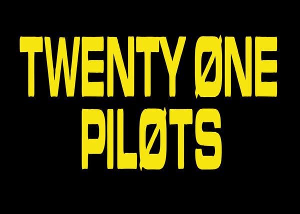Twenty One Pilots Yellow Typo