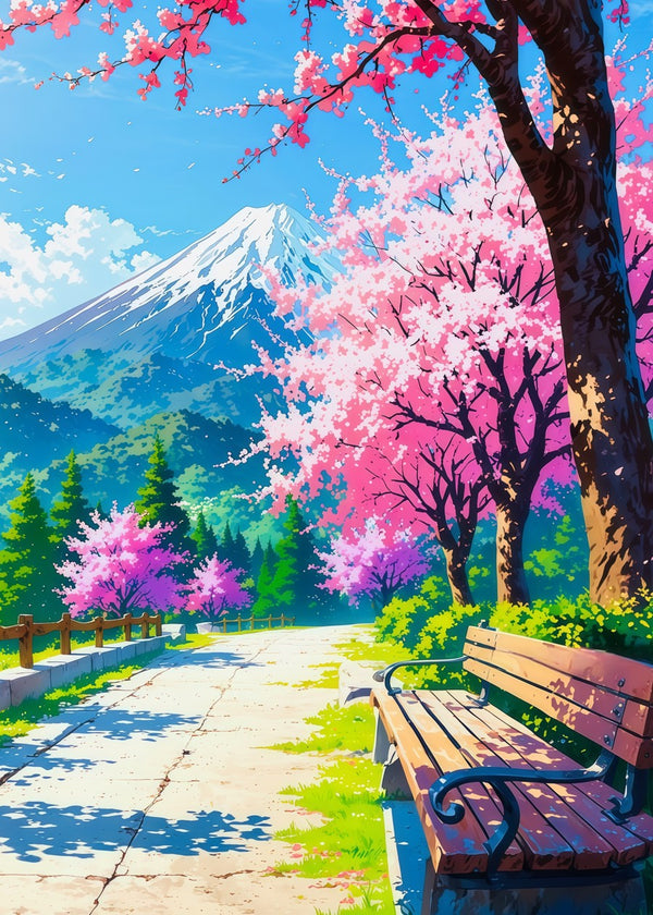 Springtime Path Fuji