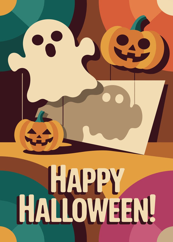 Happy Halloween Ghost Pumpkin