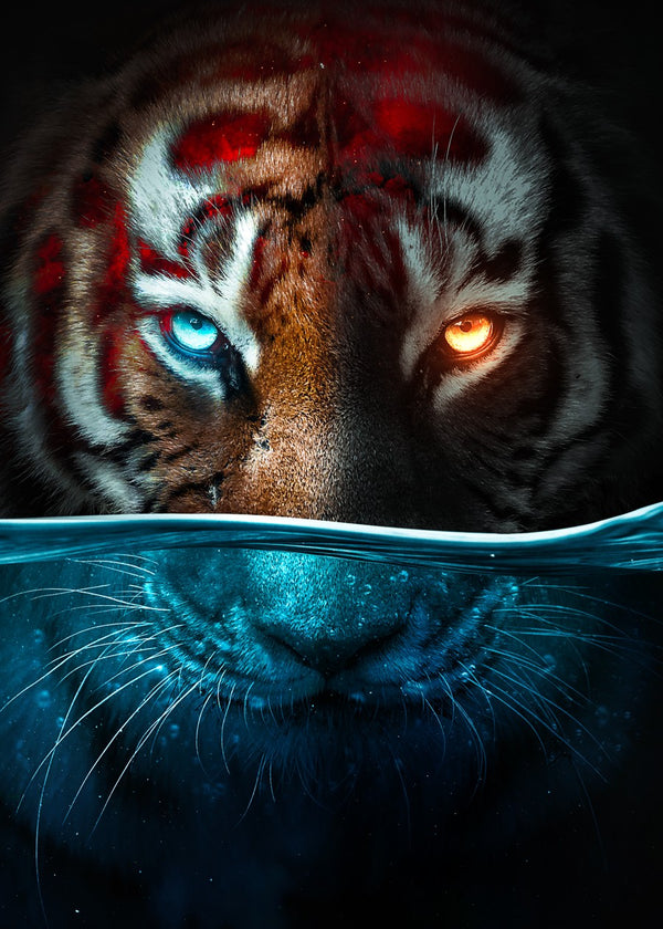 Furious Tiger In Depths