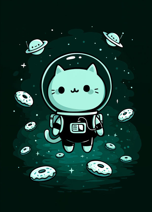 Donut Space Cat