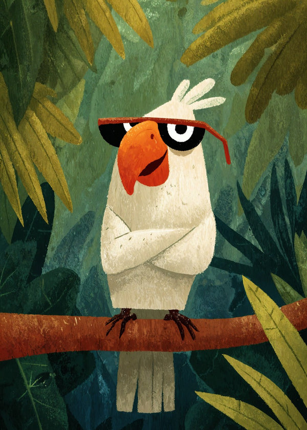 Grumpy Parrot with Shades