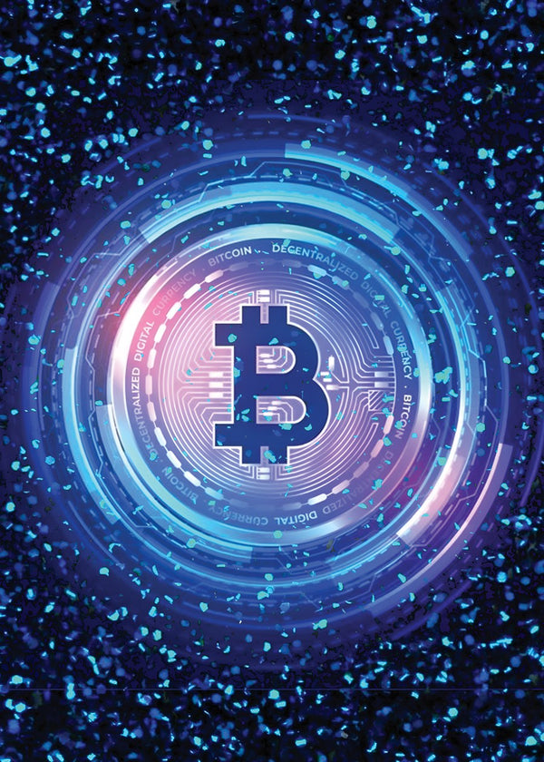 Blue Bitcoin Burst