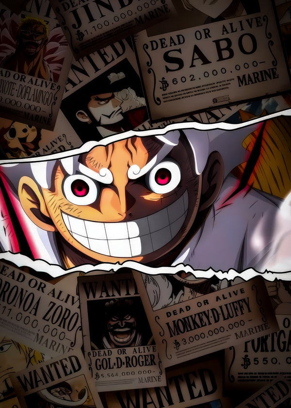 WANTED Collage Luffy