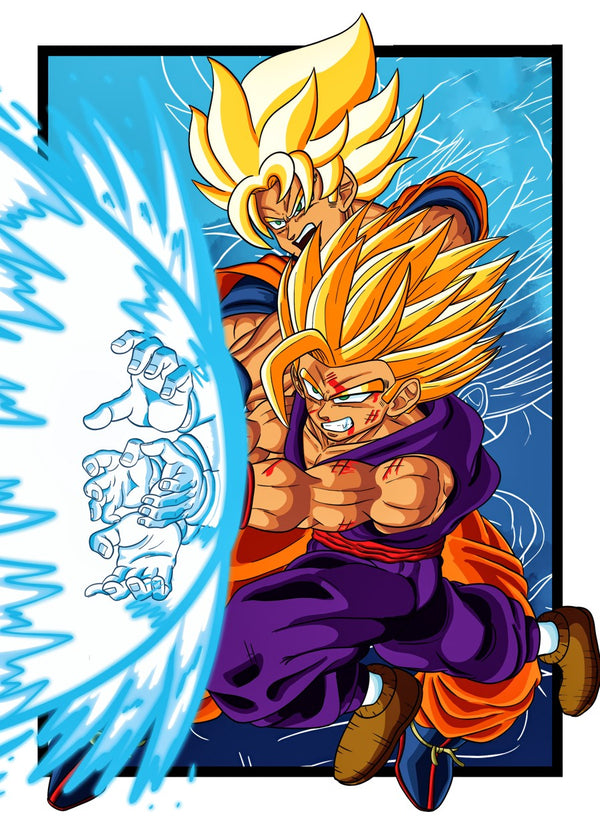 Gohan and Goku, Dragon ball