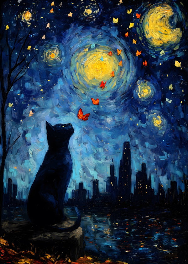Whiskers Under the Starry Nigh