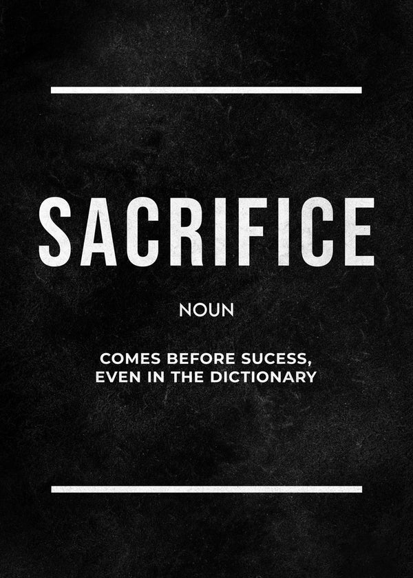 Sacrifice Comes First
