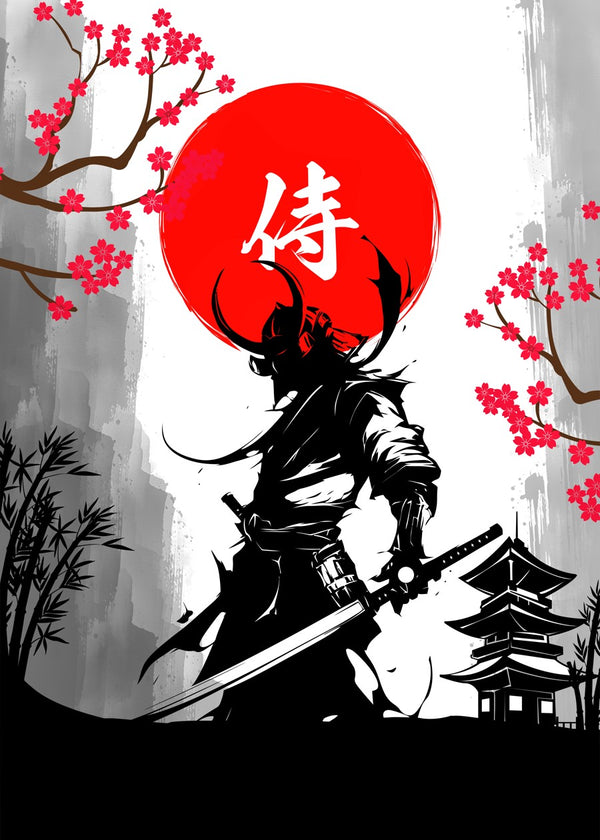 samurai red moon