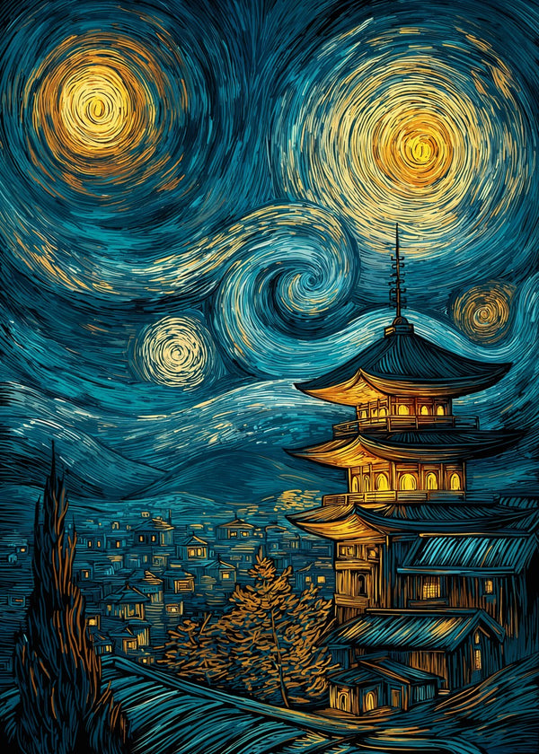 Starry Pagoda Nightscape