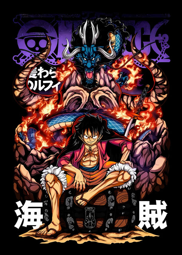 Luffy and Kaido Clash