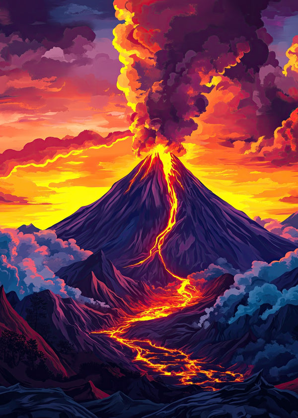 The Volcano Sunset Eruption