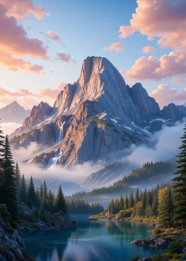 Majestic Peaks at Dawn