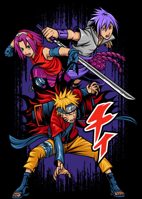 Team 7 Ninja Trio Poster