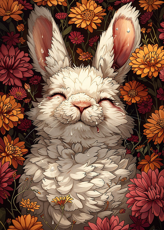 Fluffy Bunny in Bloom