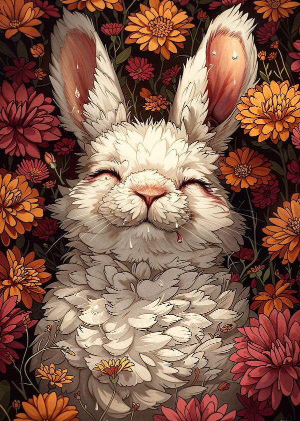 Fluffy Bunny in Bloom