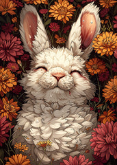 Fluffy Bunny in Bloom