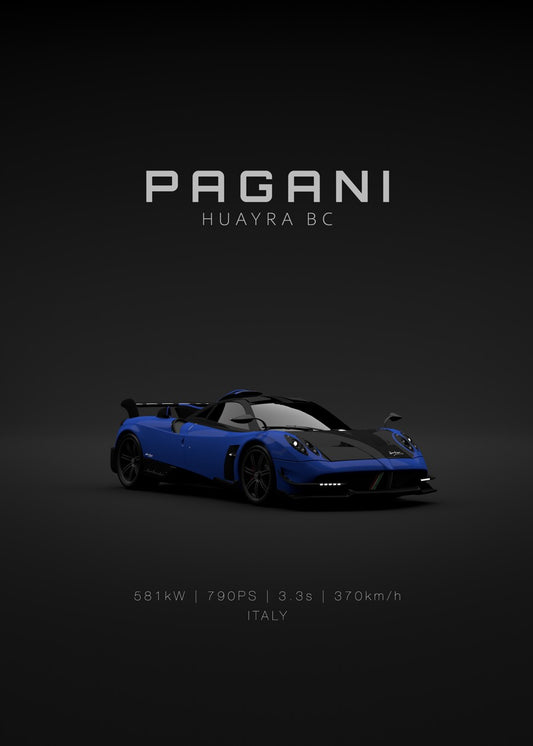 Pagani Huayra BC - Blue Front 
