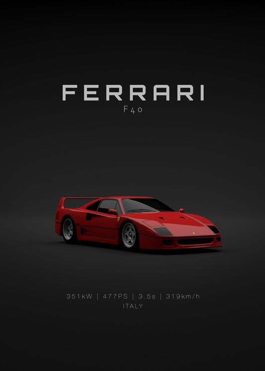 Ferrari F40 1992 - Red Front S