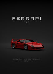 Ferrari F40 1992 - Red Front S