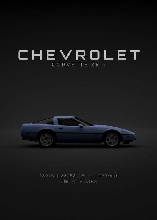 Chevrolet Corvette C4 ZR-1 Blu
